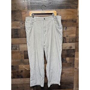 Anchor Blue Big Baggy Y2K Skater Corduroy Pants Mens Waist 38 Inseam 30 Black EX